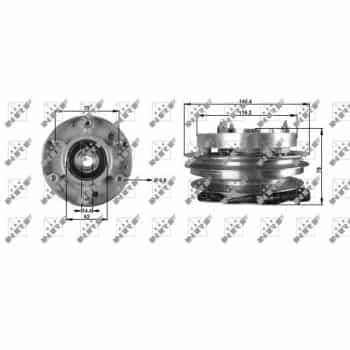 Embrayage, ventilateur de radiateur 49706 NRF