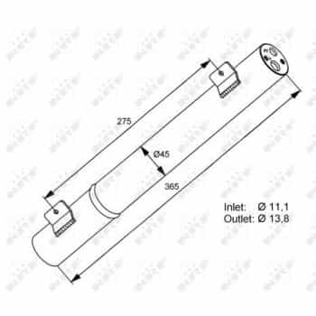 Filtre déshydratant, climatisation EASY FIT 33282 NRF