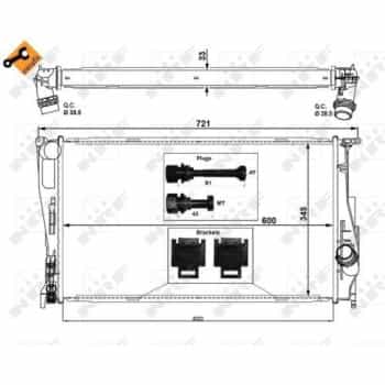 Radiateur, refroidissement du moteur EASY FIT