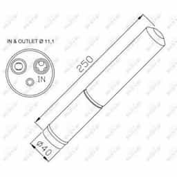 Filtre déshydratant, climatisation 33295 NRF