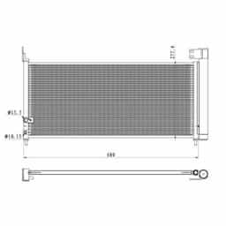 Condenseur, climatisation EASY FIT 350423 NRF