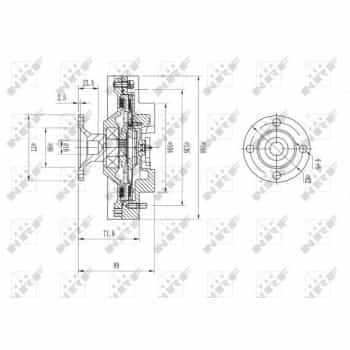 Embrayage, ventilateur de radiateur 49598 NRF