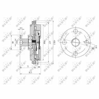 Embrayage, ventilateur de radiateur 49634 NRF
