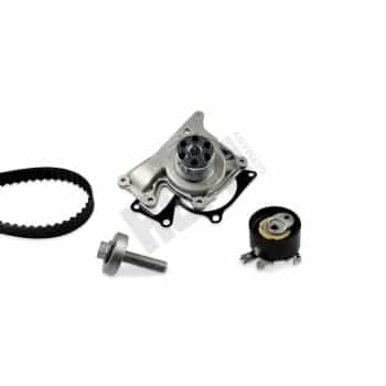 Pompe à eau + kit de courroie de distribution PK09654 Hepu