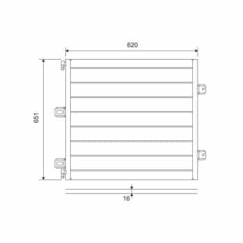 Condenseur, climatiseur 815127 Valeo