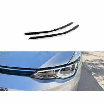 Spoilers de phares sur mesure pour Volkswagen Golf VIII 2020-2024 (ABS)