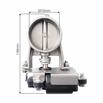 Système de soupape de contrôle d'échappement universel Simoni Racing 7 - Ø 70 mm - avec interrupteur et câble