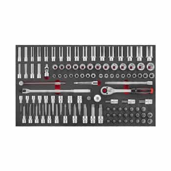 Jeu de douilles et clés Force 1/2" 106 pièces (EVA)