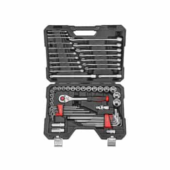 Jeu de douilles et clés Force 1/2" 6 pans, 62 pièces