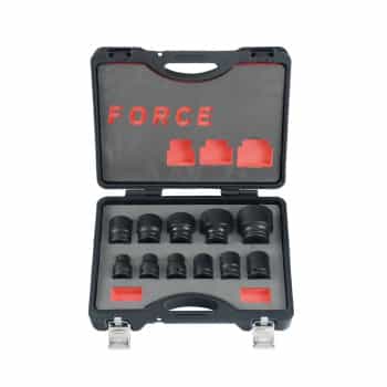 Jeu de douilles à chocs Force 3/4" 6 pans 11 pièces