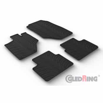 Tapis en caoutchouc pour Opel Grandland MHEV 2024- (profilé en T 4 pièces + clips de montage)