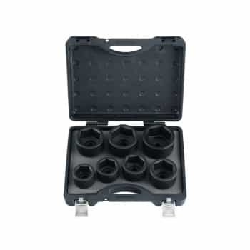 Jeu de douilles à chocs Force 1" 6 pans 7 pièces