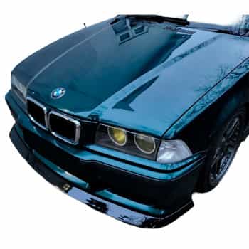 Becquet avant unidirectionnel pour BMW M3 E36 1991-2000 – Noir brillant