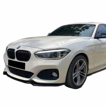Becquet avant unidirectionnel pour BMW Série 1 F20/F21 M-Power Facelift 2015-2019 – Noir brillant