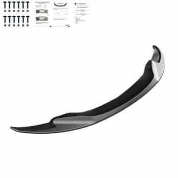 Becquet avant unidirectionnel pour BMW M3 E92 Coupé/E93 Cabriolet 2007-2013 - Version 2 - Noir brillant