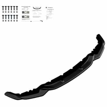 Becquet avant unidirectionnel pour BMW M2 F87 2016-2020 - Version 2 - Noir brillant