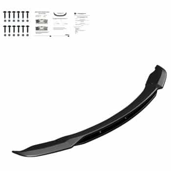 Becquet avant unidirectionnel pour BMW X5 E70 M-Pack Facelift 2010-2013 – Noir brillant
