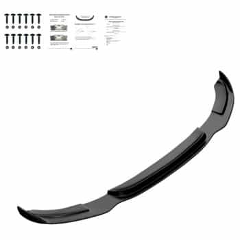 Becquet avant unidirectionnel pour BMW Série 3 F34 GT 335i M-Pack 2012-2017 – Noir brillant
