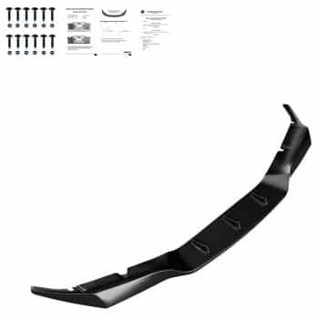 Becquet avant unidirectionnel pour BMW M5 F90 PreFacelift 2018-2020 – Noir brillant