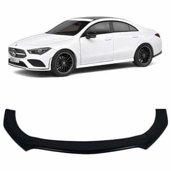 Becquet avant unidirectionnel pour Mercedes CLA 35 AMG Aero C118 2019- - Noir brillant