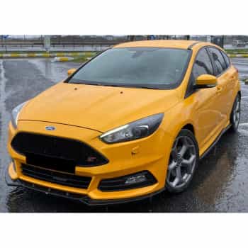 Becquet avant unidirectionnel pour Ford Focus ST MK3 HB/Kombi Facelift 2015-2018 – Noir brillant