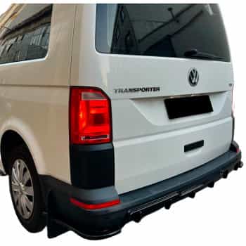 Jupes de pare-chocs arrière unidirectionnelles (angles) pour Volkswagen Transporter T6/T6.1 2015-2022