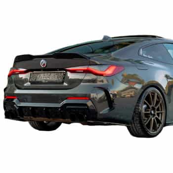 Jupes de pare-chocs arrière unidirectionnelles (angles) BMW Série 4 G22/G23 Coupé/Cabriolet M-Pack/M440i 2020-2024 + 