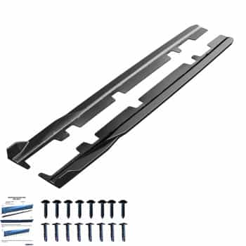 Jupes latérales unidirectionnelles pour Ford Fiesta ST/ST-Line MK8 2017- - Noir brillant