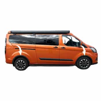 Ensemble d'élargisseurs d'ailes à usage unique (garnitures) adapté au Ford Transit Custom MK1 Facelift 2018-2
