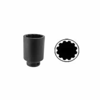 Prise Force Power longue 1/2" (12 pans) : 38 mm
