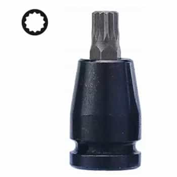 Douille à embout Force Force 1/2" multidents M8