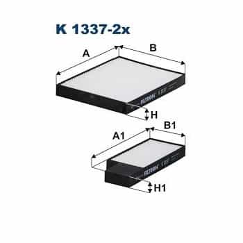 Filtre intérieur K 1337-2x Filtron