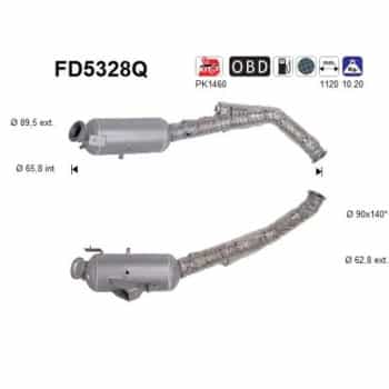 Filtre à particules diesel FD5328Q AS
