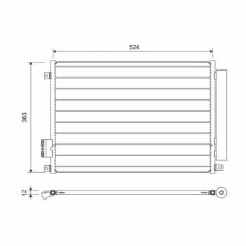 Condenseur, climatisation 814155 Valeo