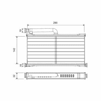 Radiateur de chauffage, chauffage intérieur