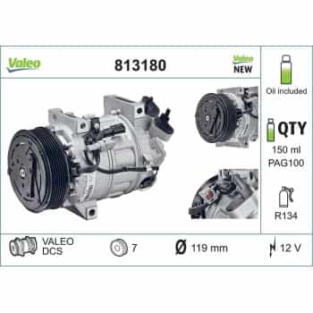 Compresseur, climatisation 813180 Valeo