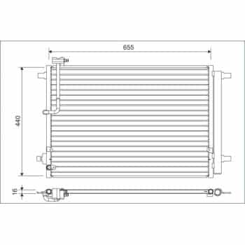 Condenseur, climatisation 822633 Valeo