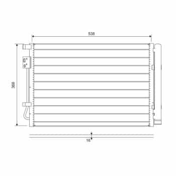 Condenseur, climatisation 822726 Valeo
