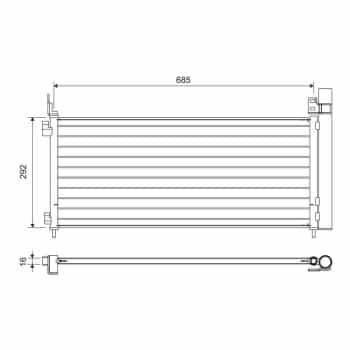 Condenseur, climatisation 822720 Valeo