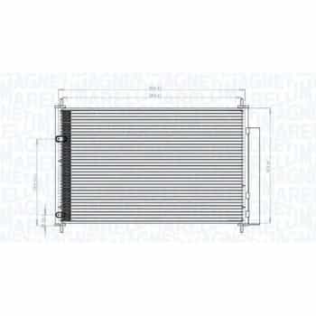 Condenseur, climatisation 350203767000 Magneti Marelli