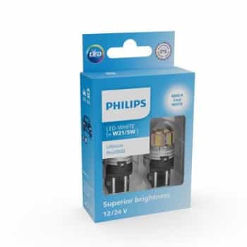 Philips W21/5W Ultinon PRO7000 - Blanc 6000K - 12/24V