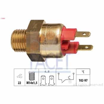 Interrupteur de température, ventilateur de radiateur 7.5063 Facet