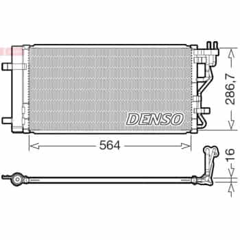 Condenseur, climatisation DCN41027 Denso