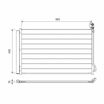 Condenseur, climatisation 822756 Valeo