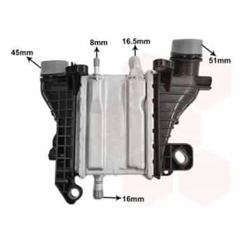 REFROIDISSEUR INTERMÉDIAIRE REFROIDI PAR EAU 15014701 International Radiators