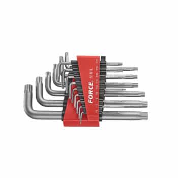 Jeu de clés en L Force Torx longues 15 pièces