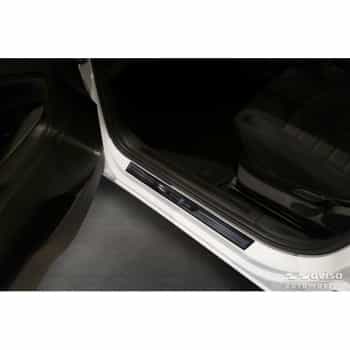 Garnitures de seuil de porte universelles Avisa « Shadow Premium » en aluminium/noir - 2 pièces -