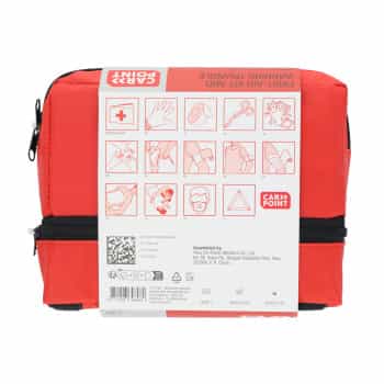 Trousse de premiers secours Carpoint DIN13164:2022 + Triangle de présignalisation
