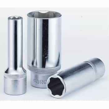 Douille Force longue 1/2", profil ondulé à 6 pans 30 mm