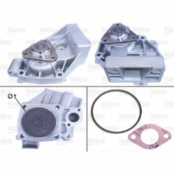 Pompe à eau, refroidissement du moteur 506514 Valeo